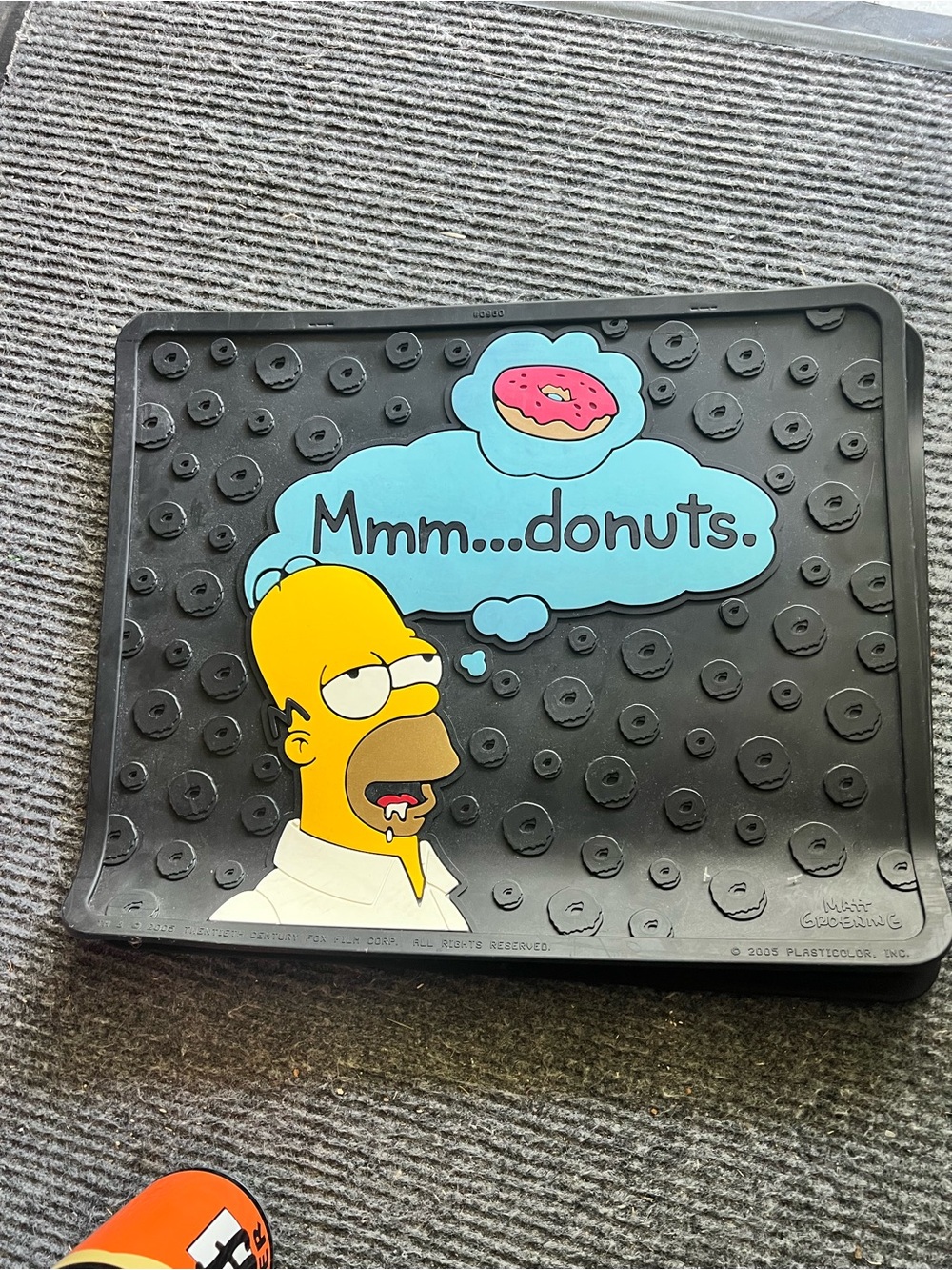 The Simpsons Homer 'Mmm...donuts' set of 2 Floor Mats (2005)